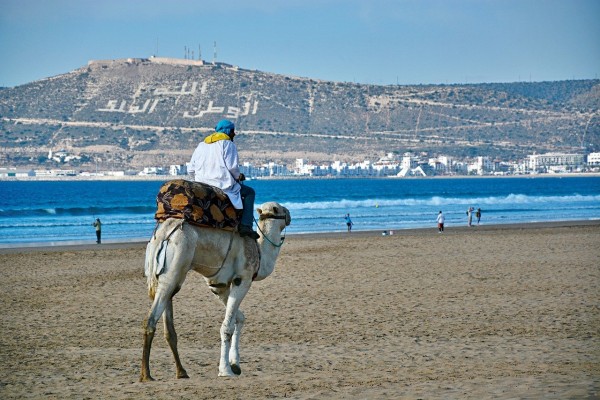 La plage d'Agadir
